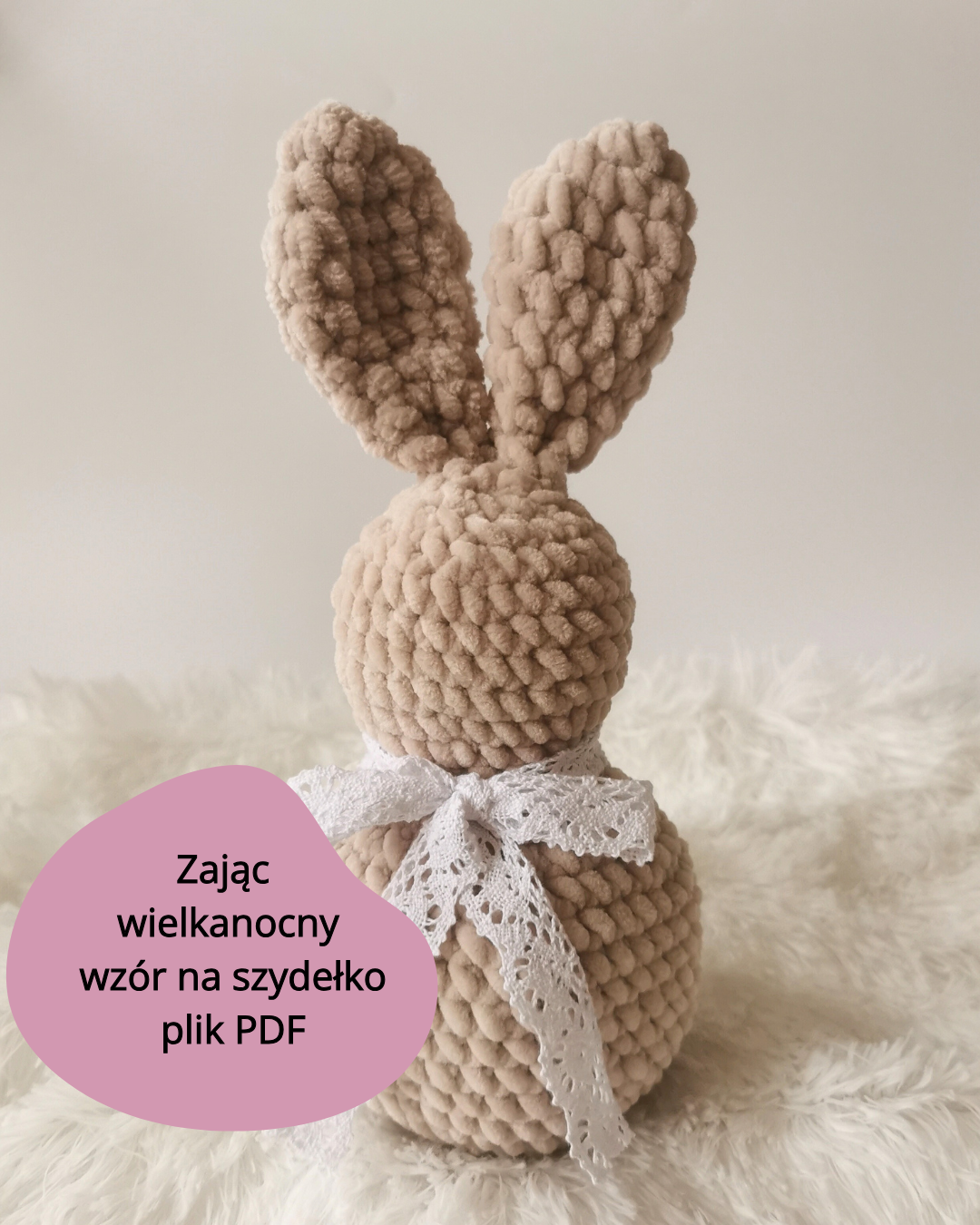 Zając wielkanocny - wzór szydełkowy