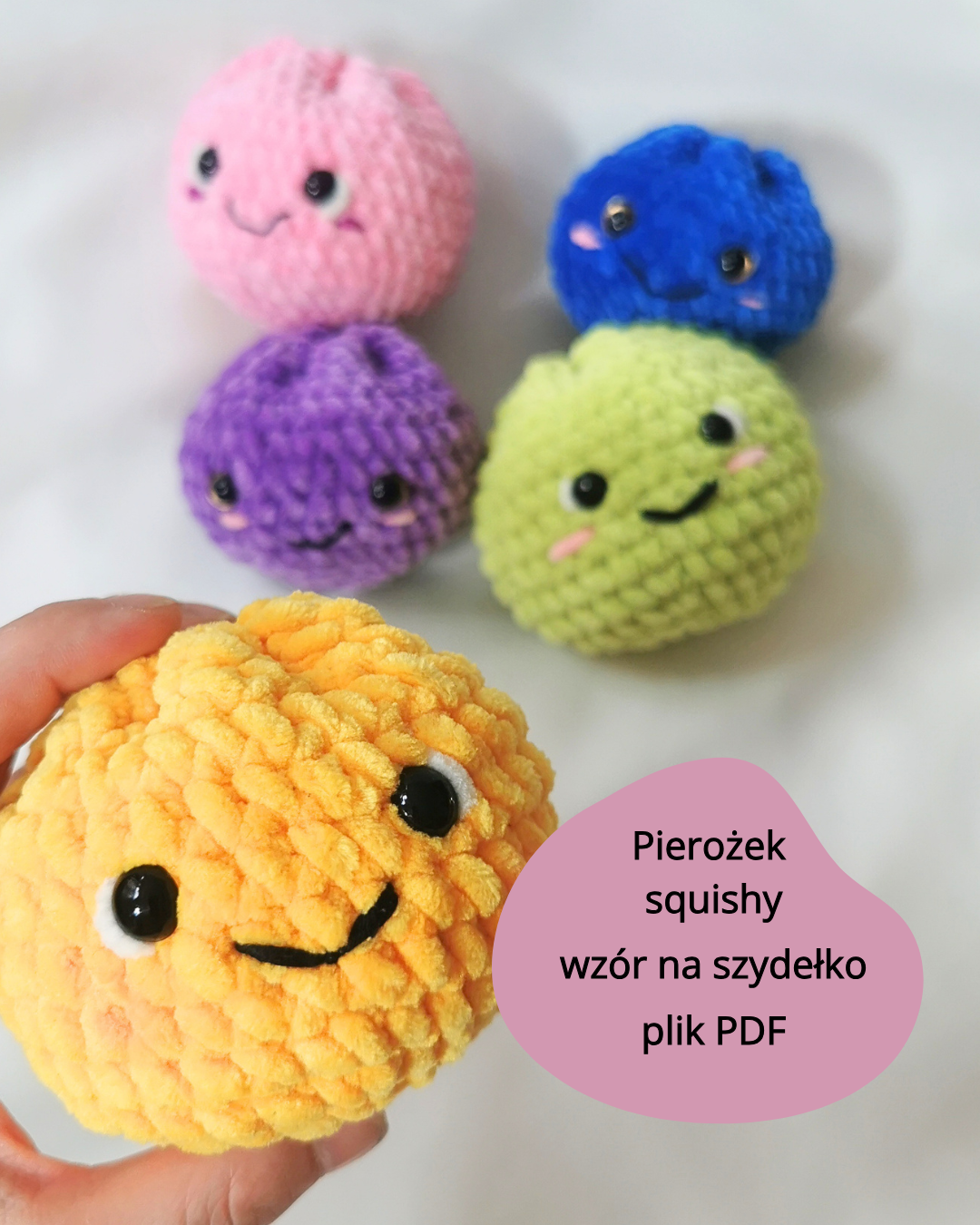 Pierożek squishy i pudełeczko - wzór szydełkowy